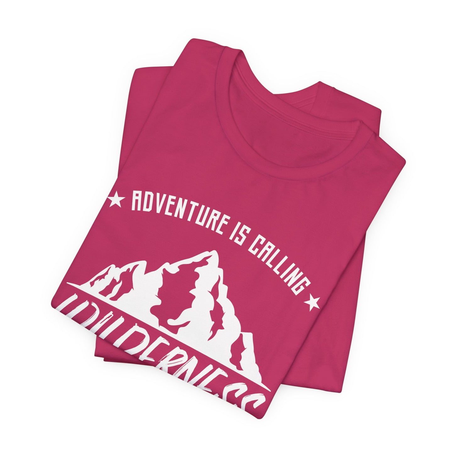 Camping: Adventure Is Calling, Wilderness - Unisex Jersey Short Sleeve Tee - 12585