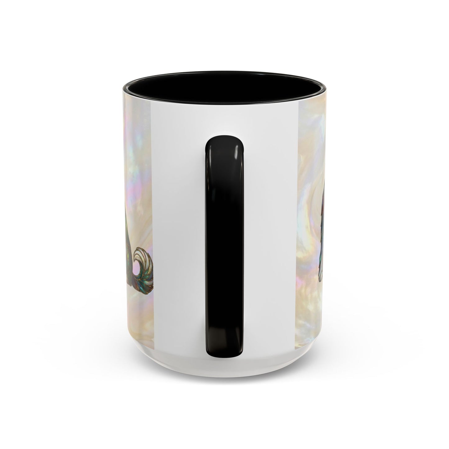 English Sheepdog Accent Coffee Mug -Stained Glass Style (11/15oz) - 14631