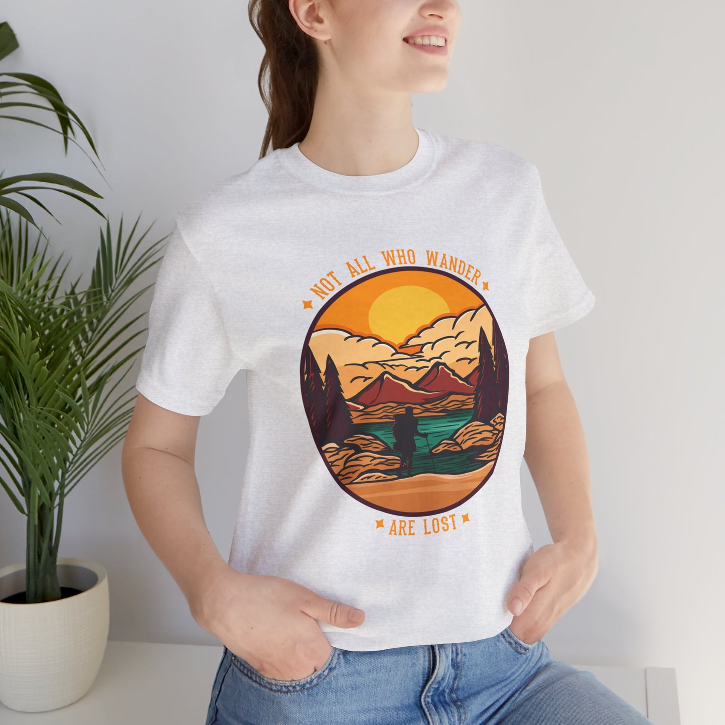 Camping: Not All Wander Are Lost - Unisex Jersey Short Sleeve Tee