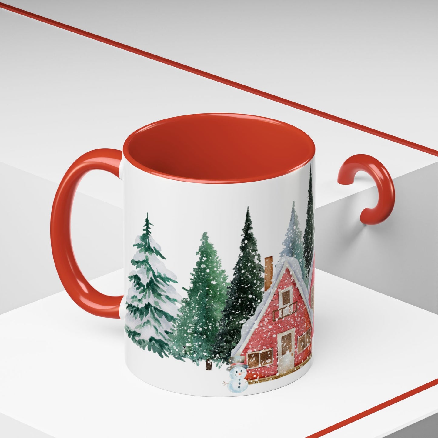 Winter House - Accent Coffee Mug (11, 15oz) - 10072