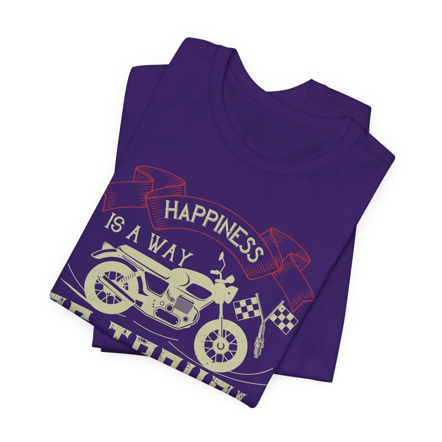 Happiness Is a Way of Travel, Not a Destination - Unisex Jersey Short Sleeve Tee - 13716