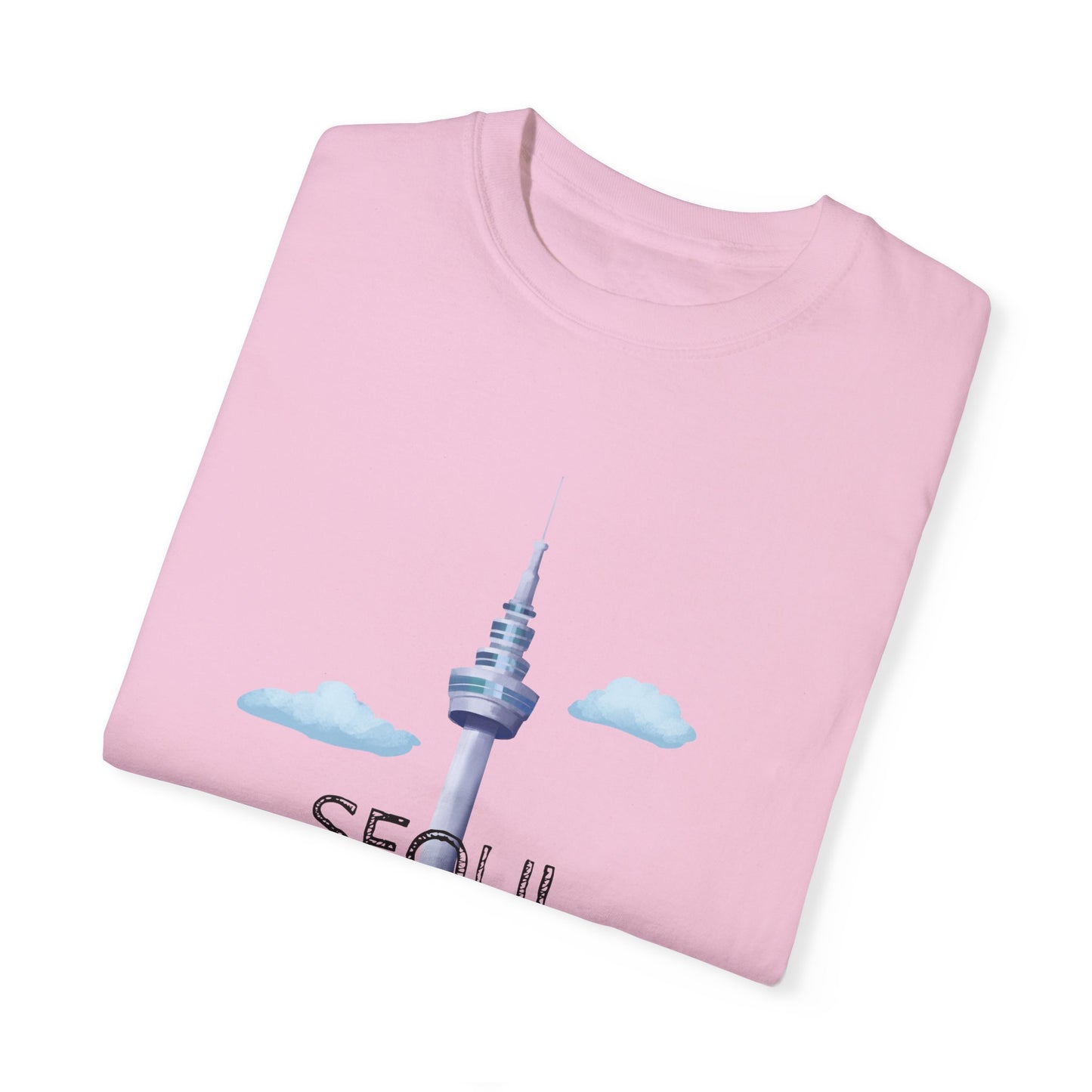 Seoul Skyline Unisex T-Shirt - Casual Travel Tee - 12046