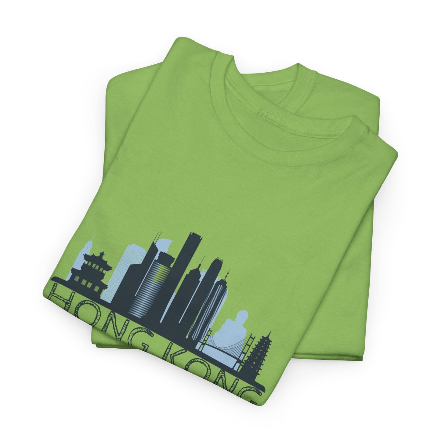 Hong Kong Unisex Heavy Cotton Tee | Casual Travel Shirt - 12042