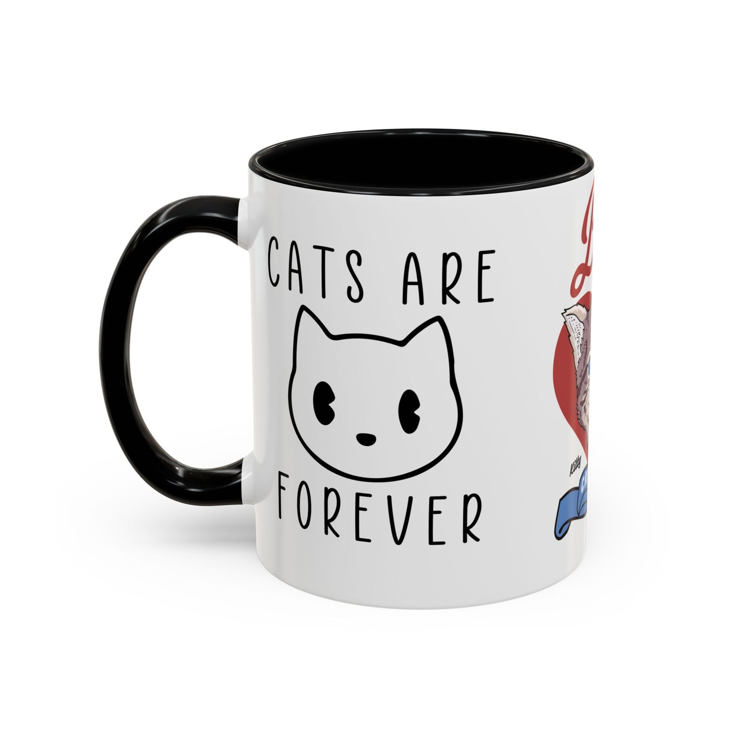 Best Ever Cat Mama - Accent Coffee Mug (11, 15oz)