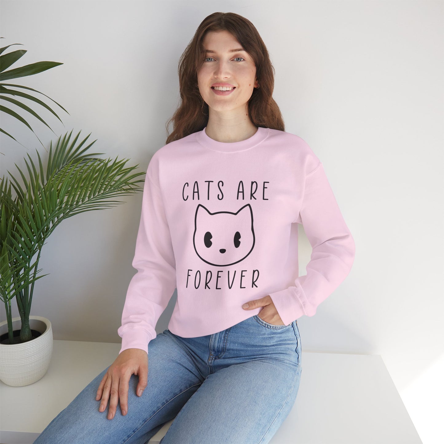 Cats Are Forever - Unisex Heavy Blend™ Crewneck Sweatshirt