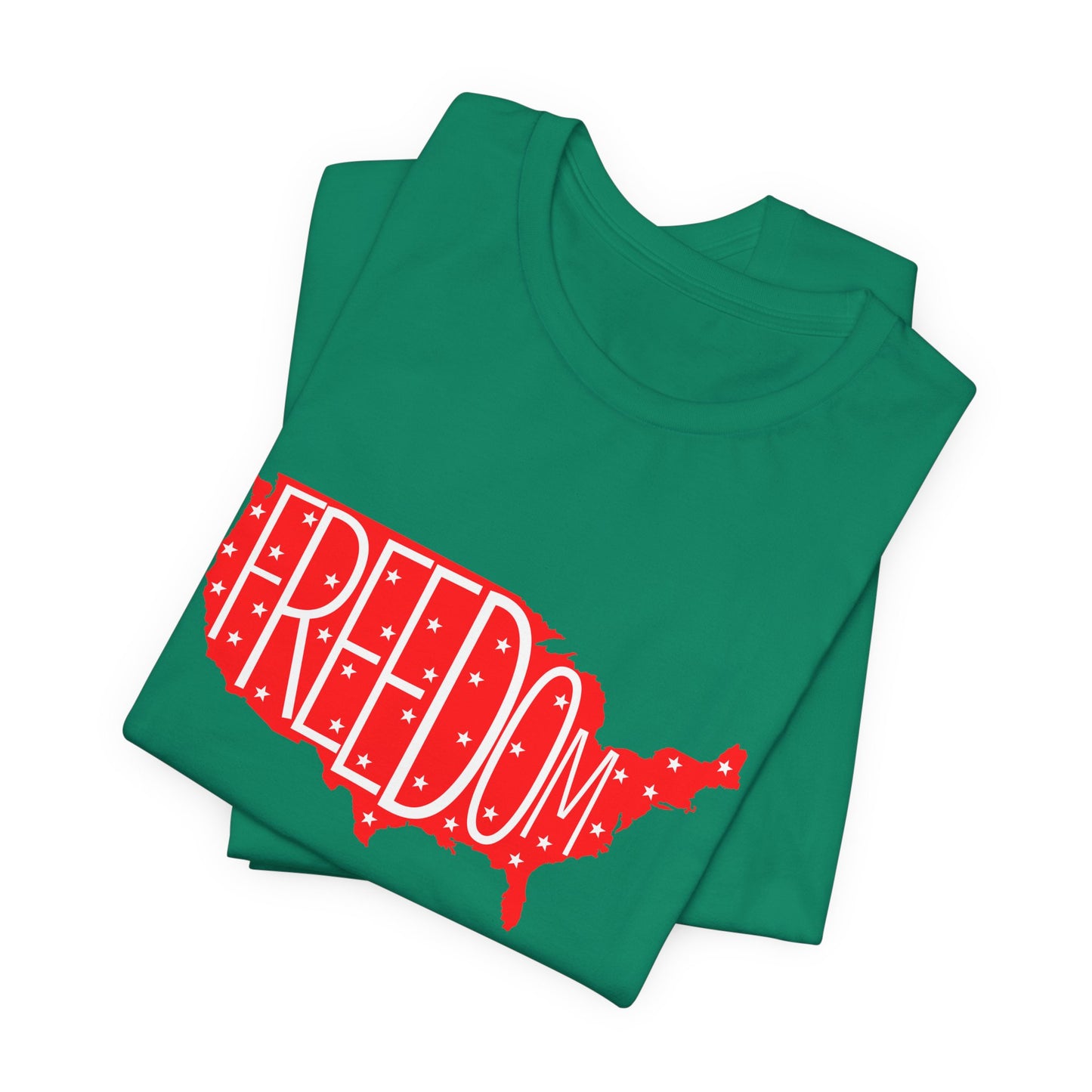 USA Freedom Tee - Comfortable Unisex Jersey Short Sleeve T-Shirt, Perfect for Independence Day, Casual Wear, Gifts, 4th of July - 13652