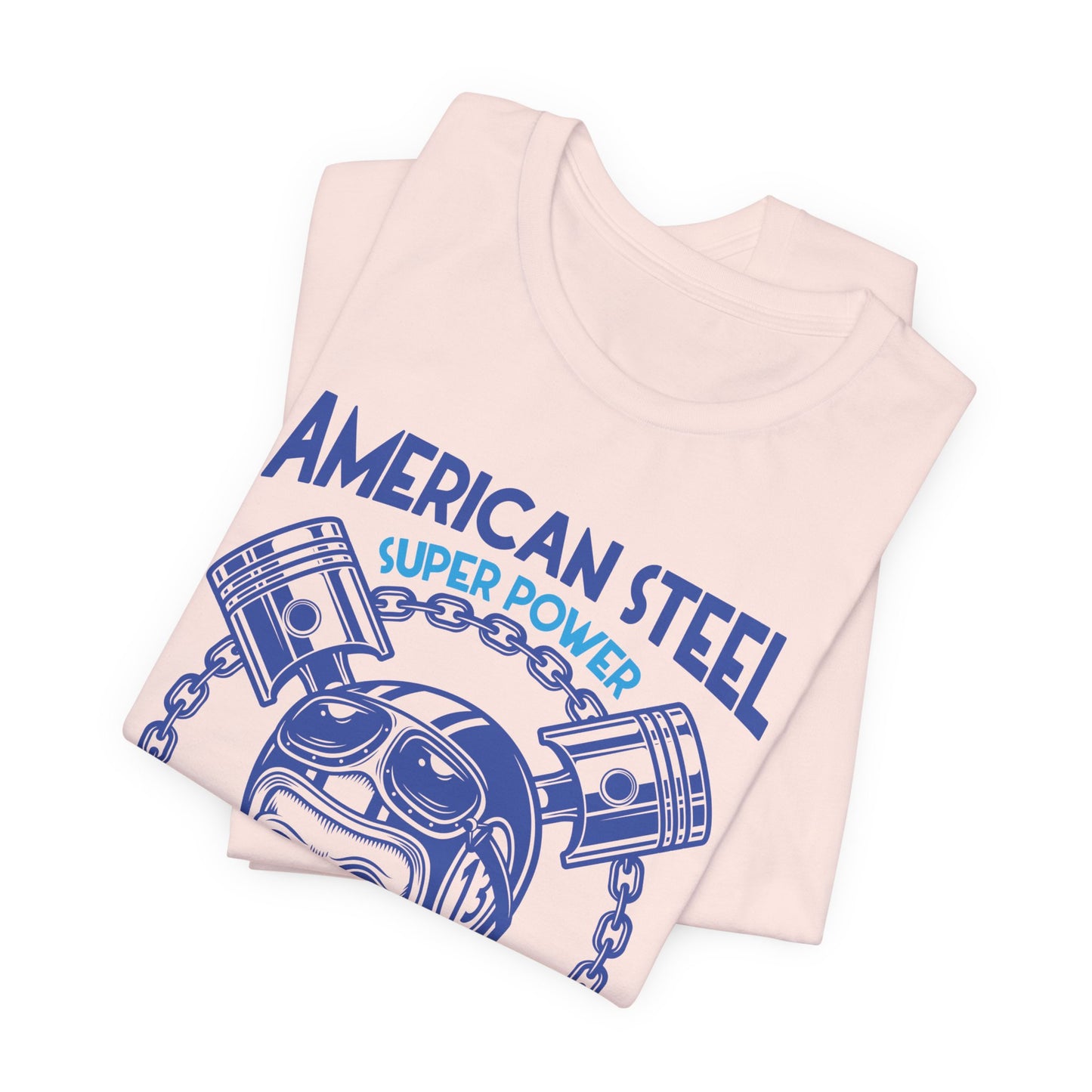 American Steel, Super Power On The Road - Unisex Jersey Short Sleeve Tee - 13557