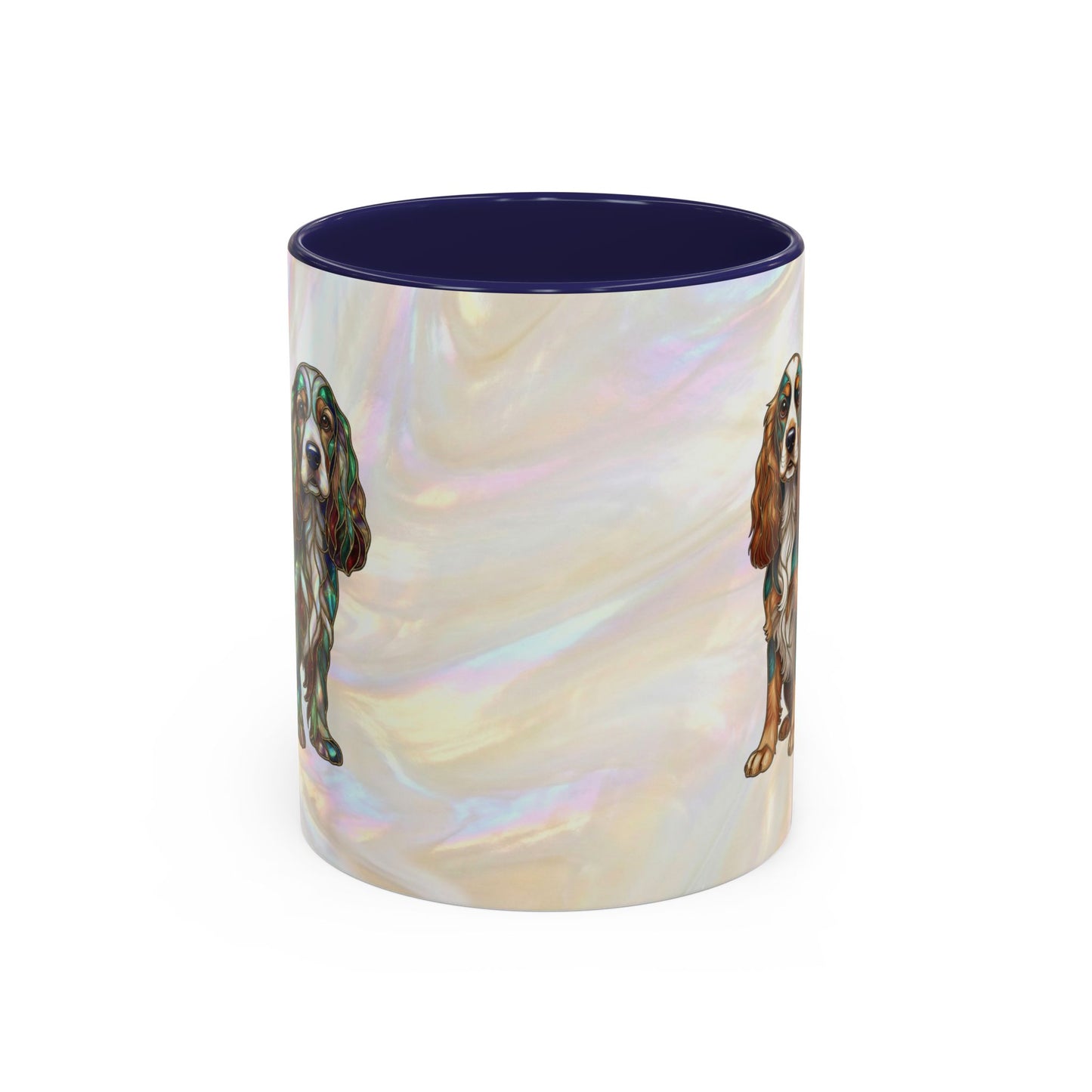 Cocker Spaniel Accent Coffee Mug -Stained Glass Style (11/15oz) - 14626