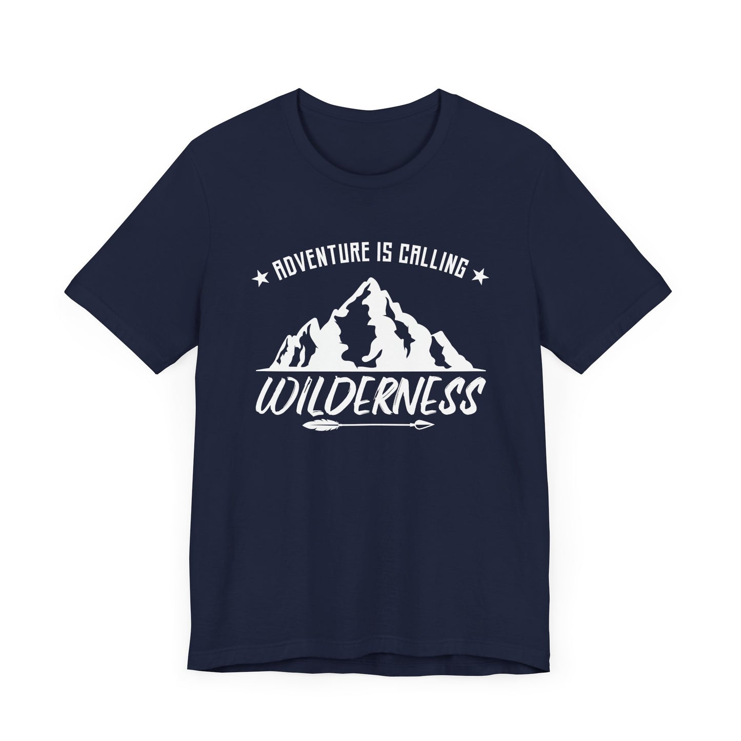 Camping: Adventure Is Calling, Wilderness - Unisex Jersey Short Sleeve Tee - 12585