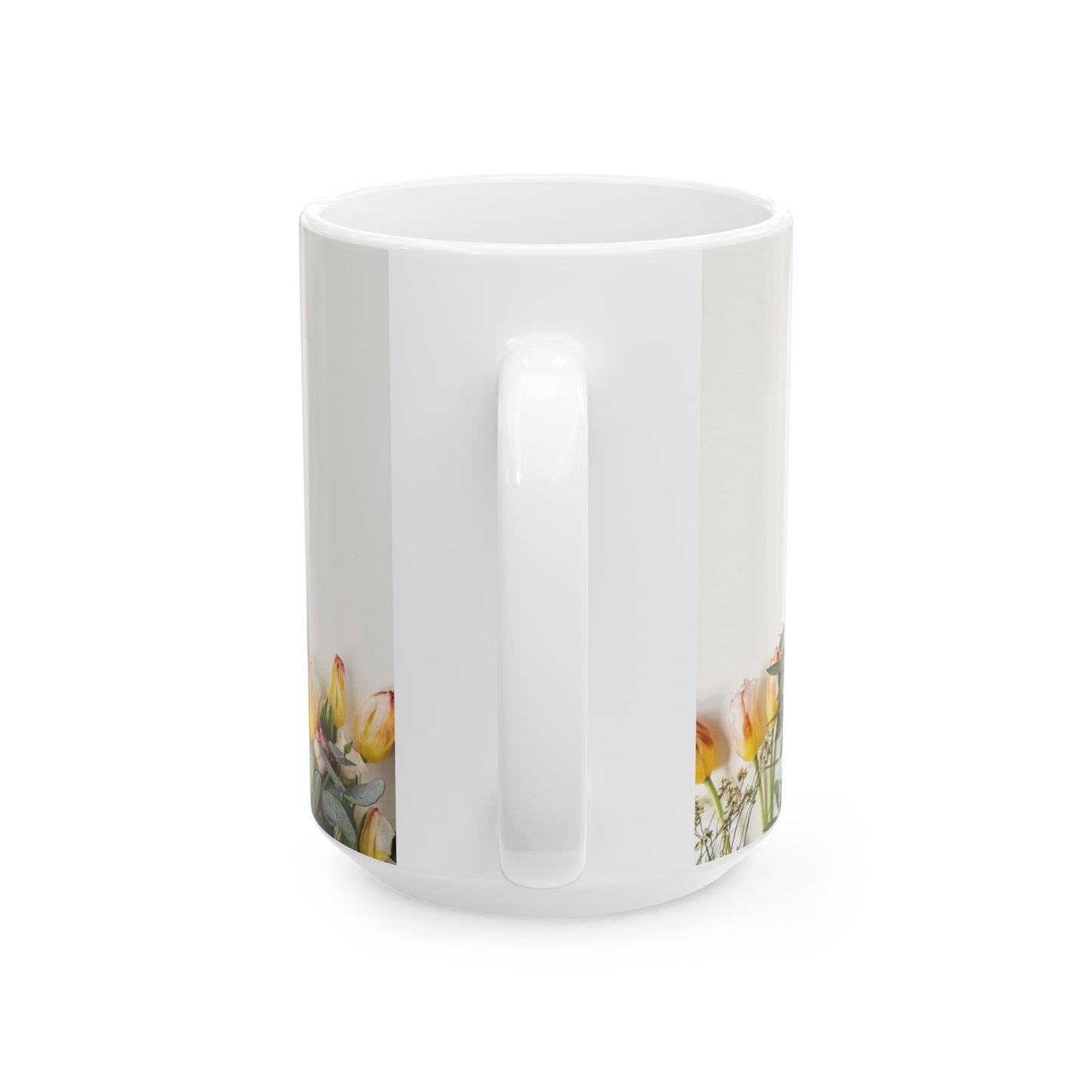 Happy Mother's Day Floral Ceramic Mug (11oz, 15oz) - 11917