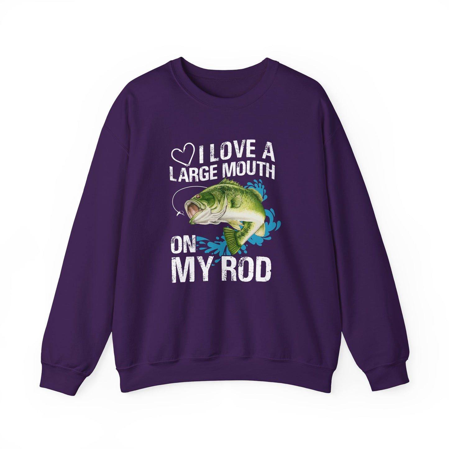 I Love A Large Mouth On My Rod - Unisex Heavy Blend™ Crewneck Sweatshirt - 12327