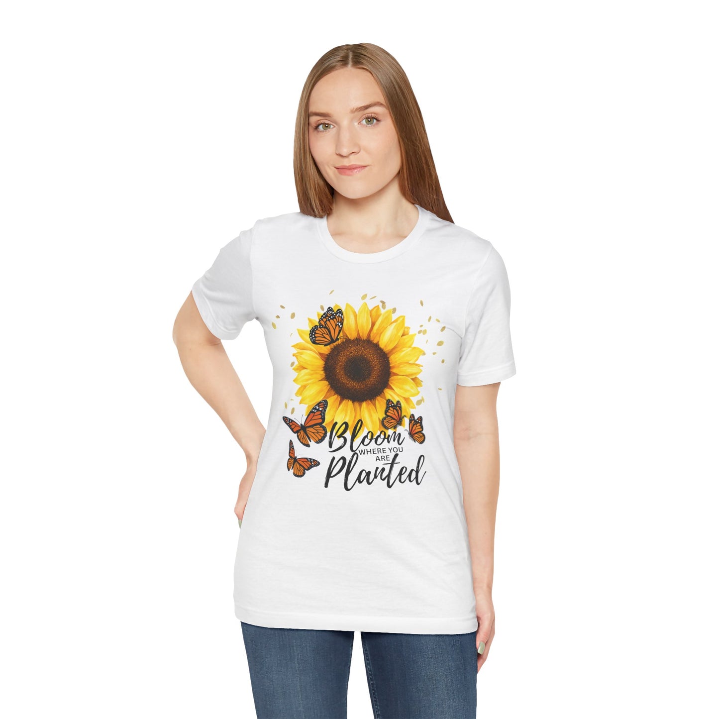 Sunflower Bloom Where You Are Planted Tee - 14920