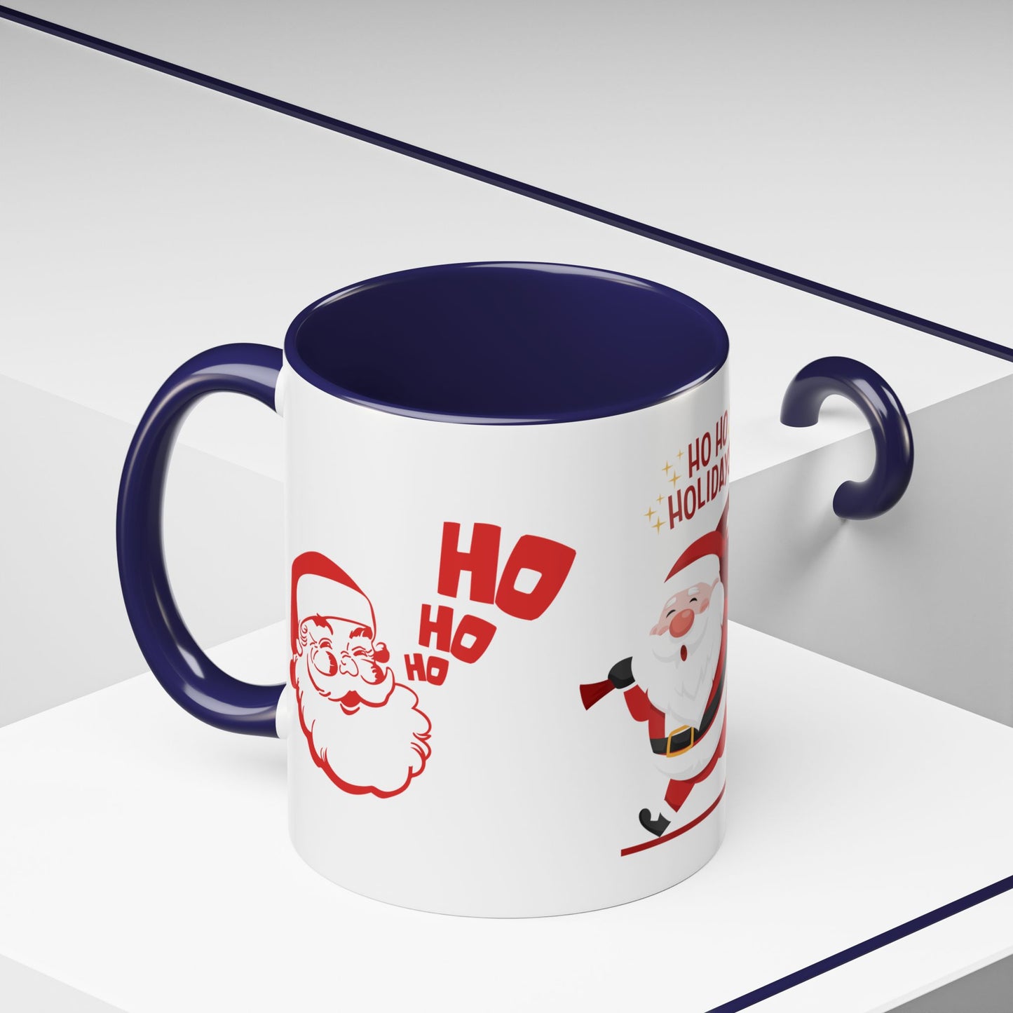 Santa, Ho Ho Holidays  - Accent Coffee Mug (11, 15oz)