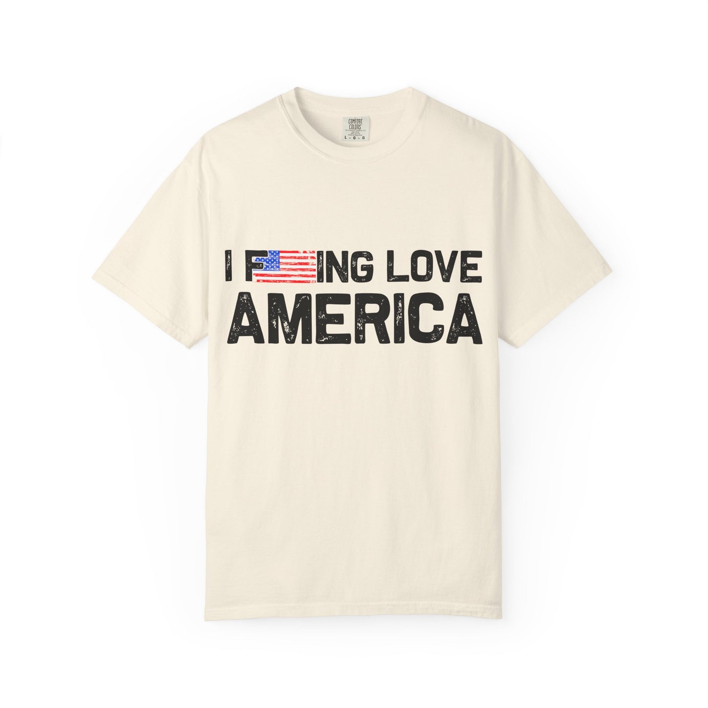 Unisex T-Shirt with Patriotic Love for America, Casual Tee, Independence Day Gift, Love America Shirt, Gift for Patriot - 13654