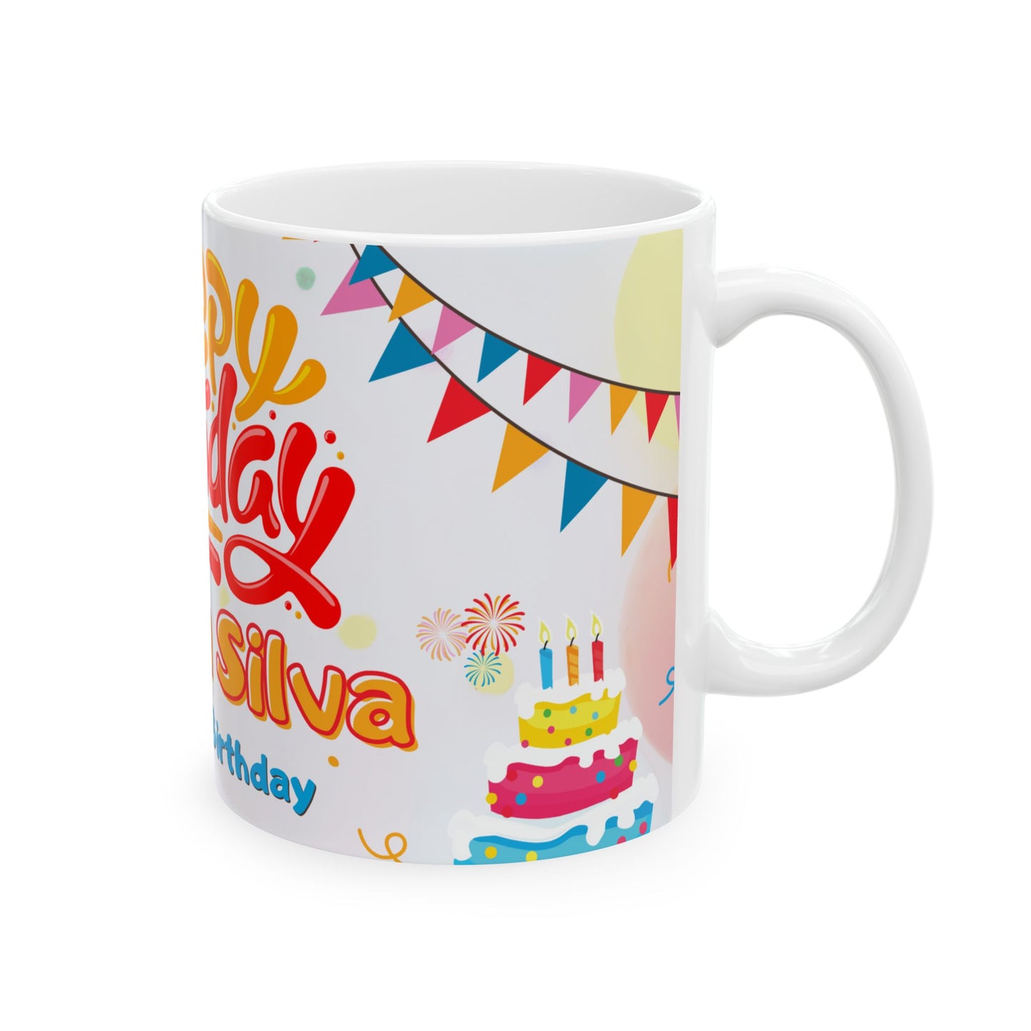 Personalized Birthday Mug, Custom Gift for Birthdays, 11oz, 15oz, Fun Celebration Cup, Festive Party Drinkware - 13982
