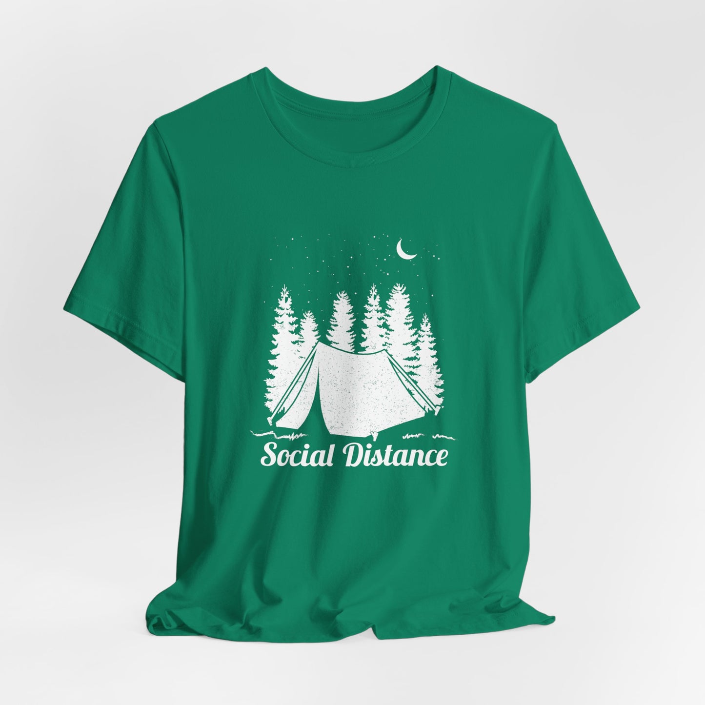 Camping: Social Distance - Unisex Jersey Short Sleeve Tee