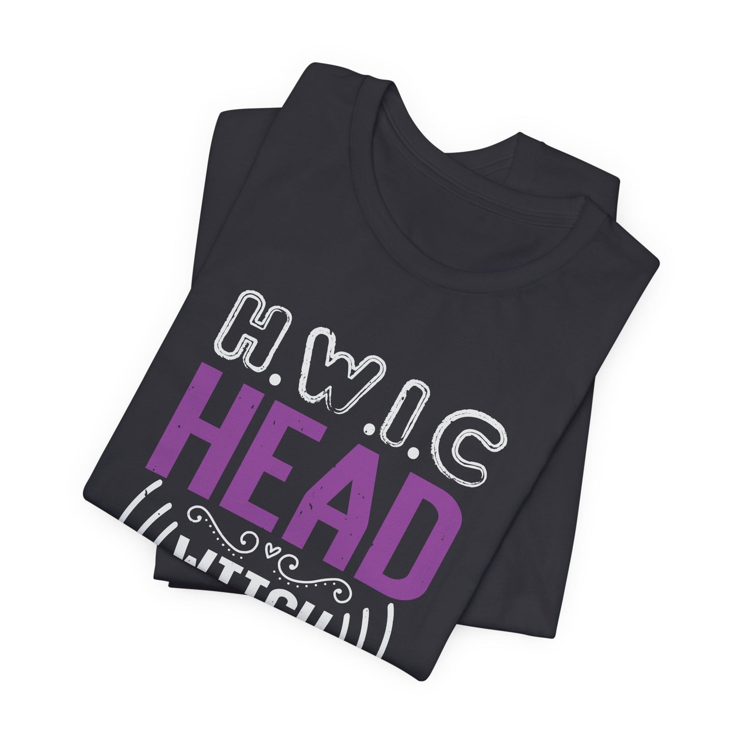 H.W.I.C. (Head Witch in Charge) - Unisex Jersey Short Sleeve Tee