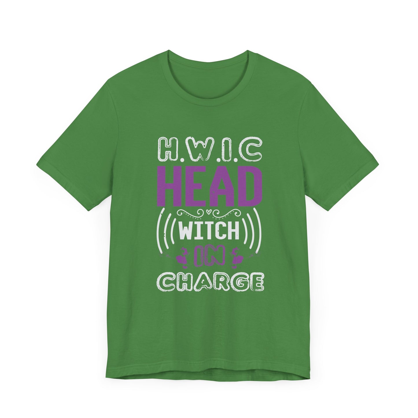 H.W.I.C. (Head Witch in Charge) - Unisex Jersey Short Sleeve Tee - 12416