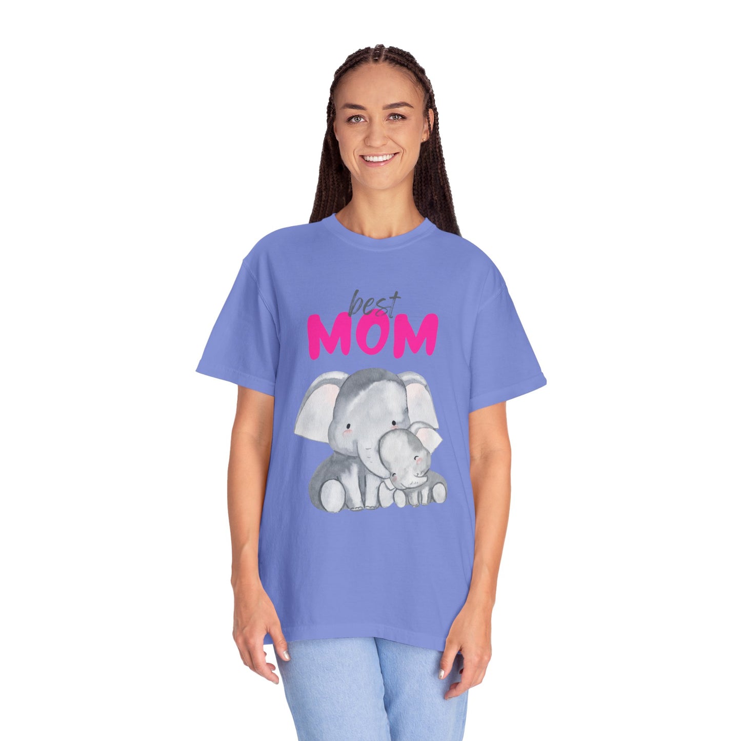 Best Mom Elephant Graphic T-Shirt for Mother's Day - 11820