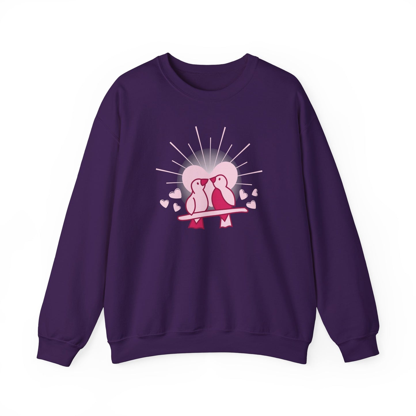 Birds In Love - Unisex Heavy Blend™ Crewneck Sweatshirt - 11555