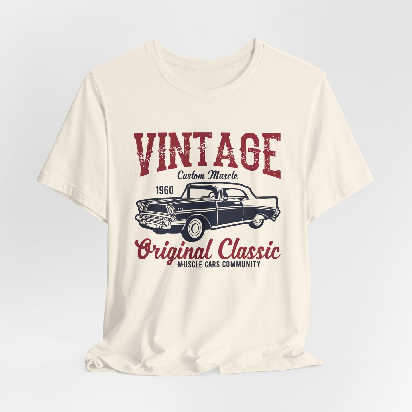 Vintage Custom Muscle, Original Classic - Unisex Jersey Short Sleeve Tee - 12612