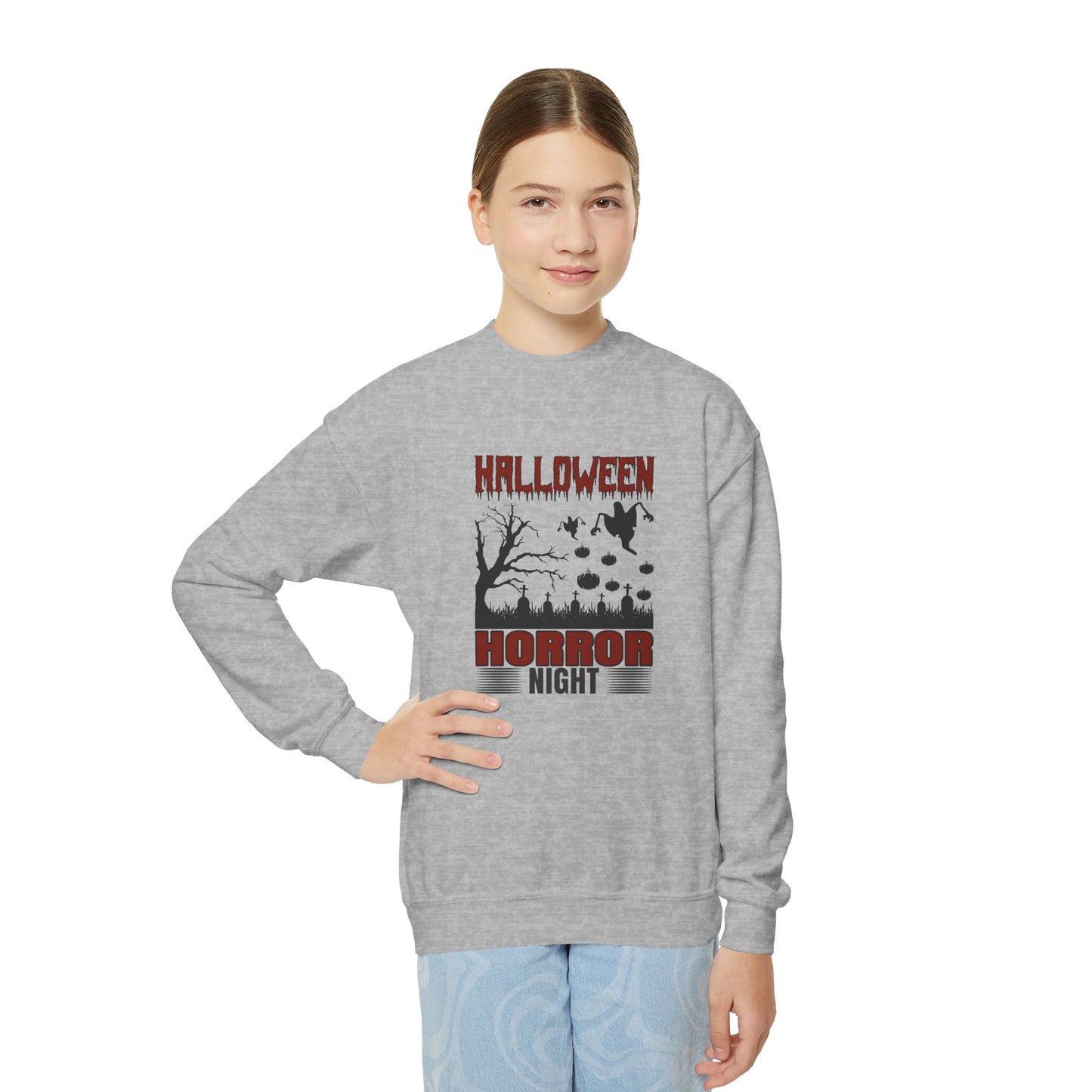 Halloween Horror Night - Youth Crewneck Sweatshirt