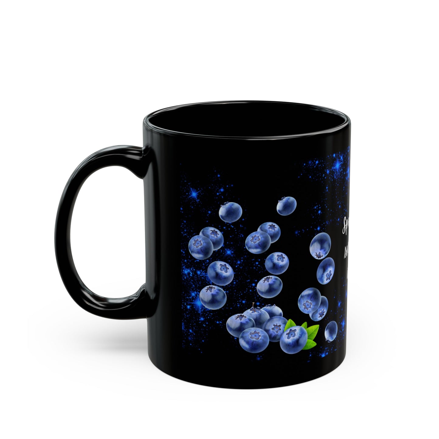 Sparkle & Sweetness in Blue - Black Mug (11oz, 15oz)