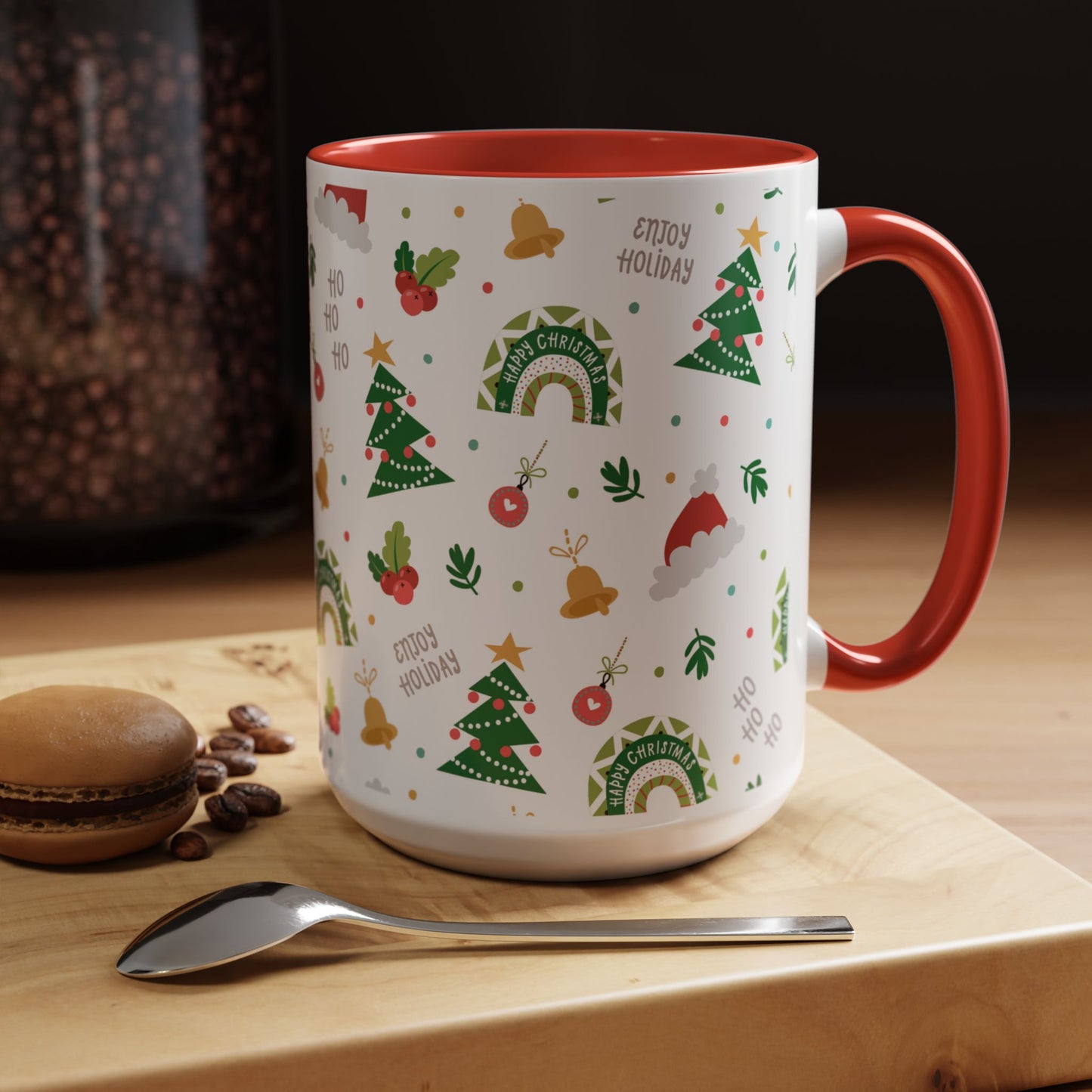 Hohoho, Merry Christmas - Accent Coffee Mug (11, 15oz) - 11242