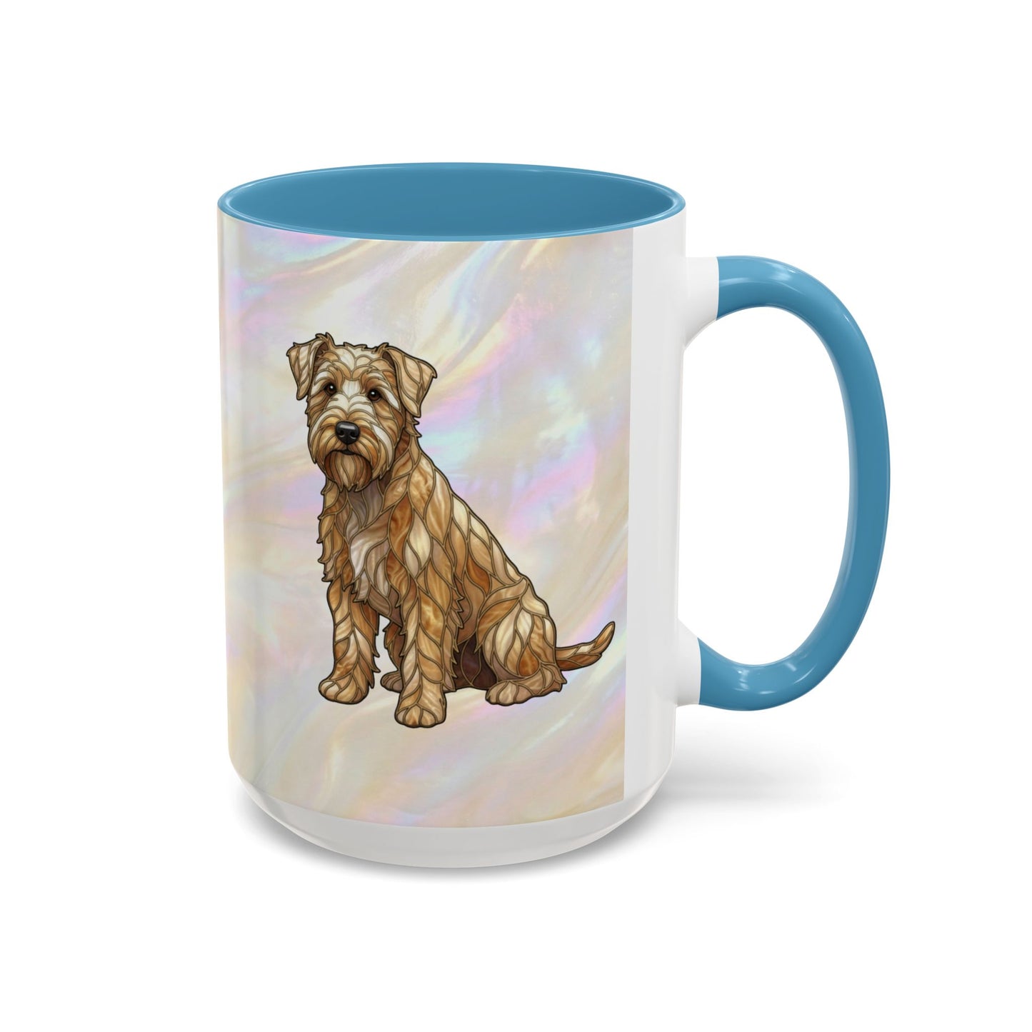 Wheaten Terrier Accent Coffee Mug – Stained Glass Design 11/15oz - 14651