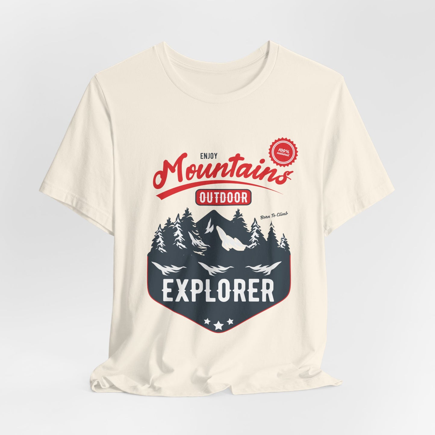Enjoy Mountains, Outdoor Explorer - Unisex Jersey Short Sleeve Tee - 12592