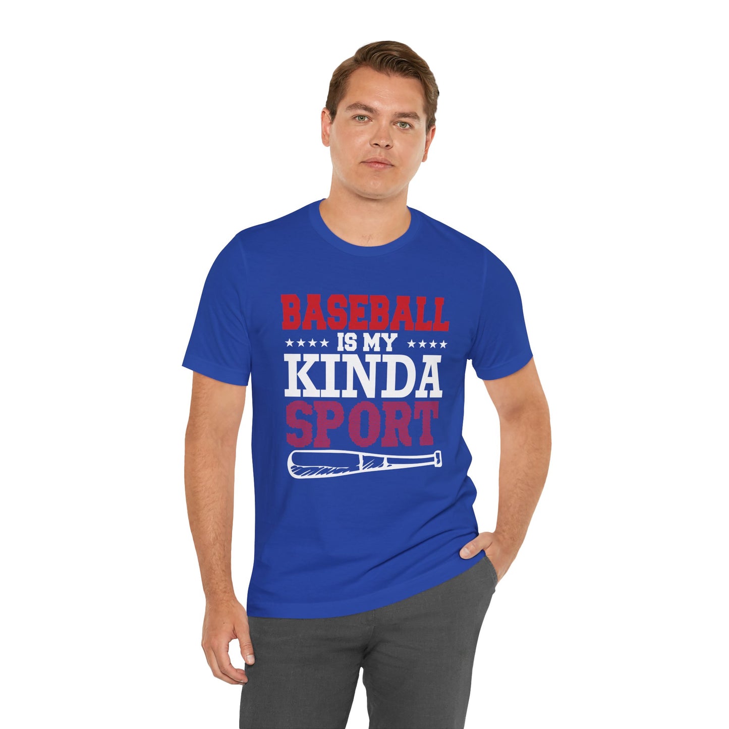 Baseball Is My Kinda Sport - Unisex Jersey Short Sleeve Tee - 13910