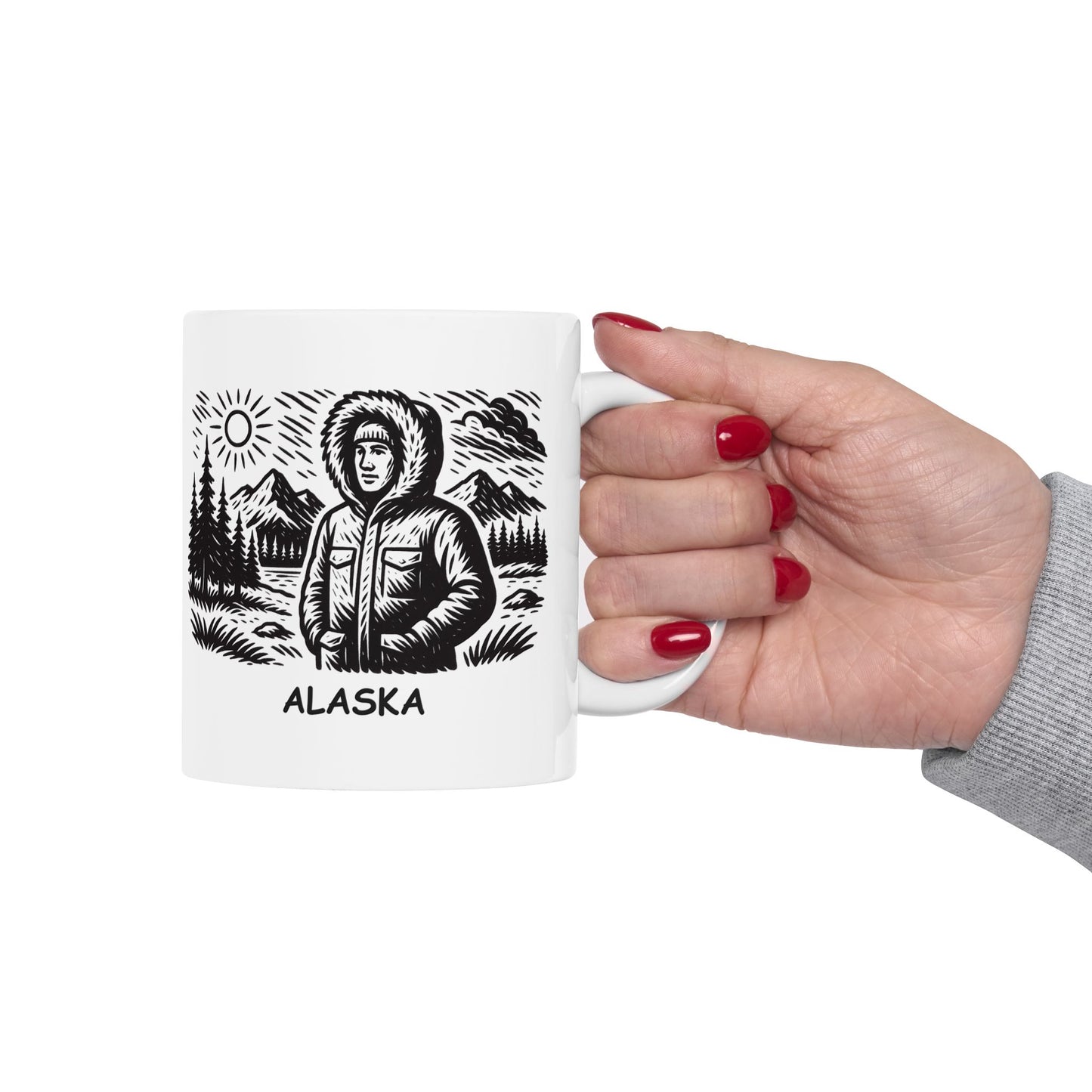 "Alaska: The only state where it’s perfectly acceptable to wear a parka in July." Ceramic Mug - 13021