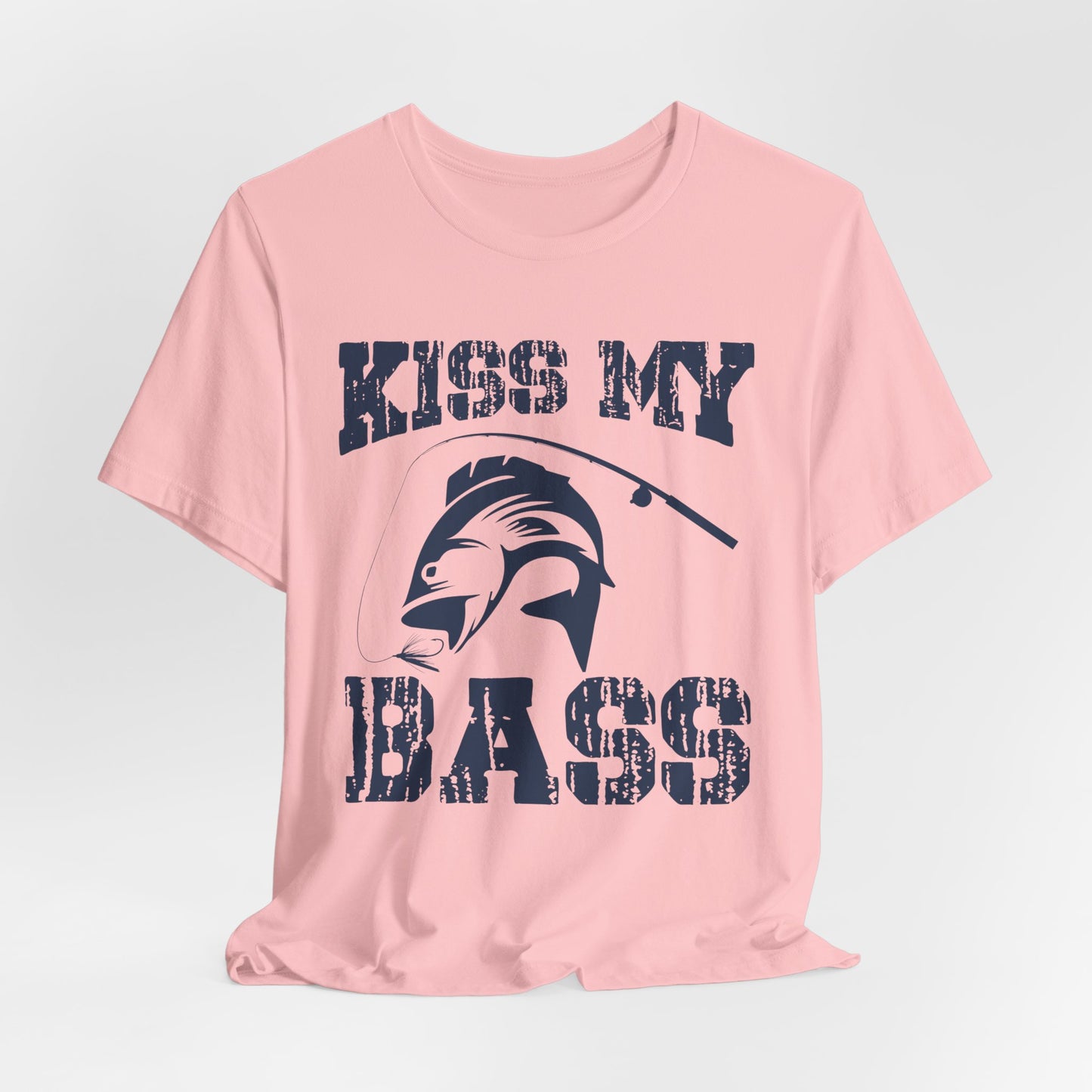 Fishing:  Kiss My Bass - Unisex Jersey Short Sleeve Tee - 14021