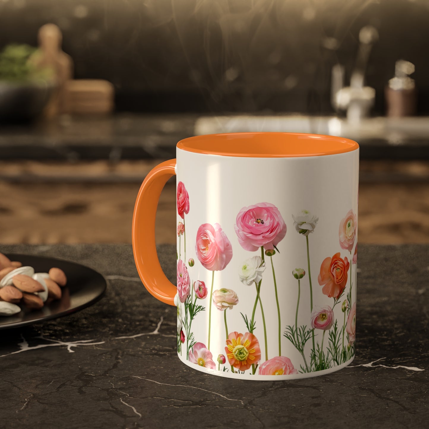 Vibrant Pink and Orange Petals - Colorful Mugs, 11oz