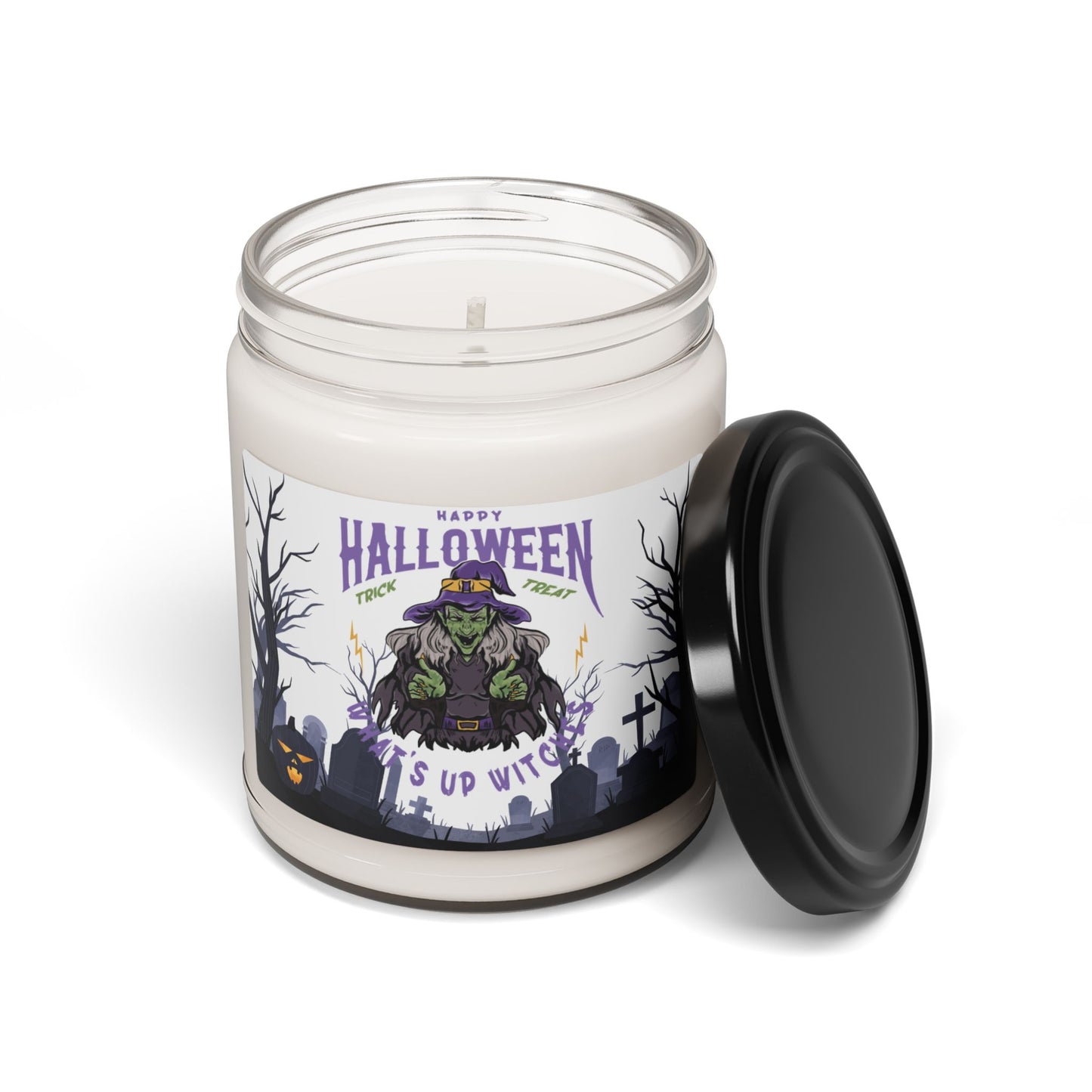 Happy Halloween, What's Up Witches - Scented Soy Candle, 9oz - 13846