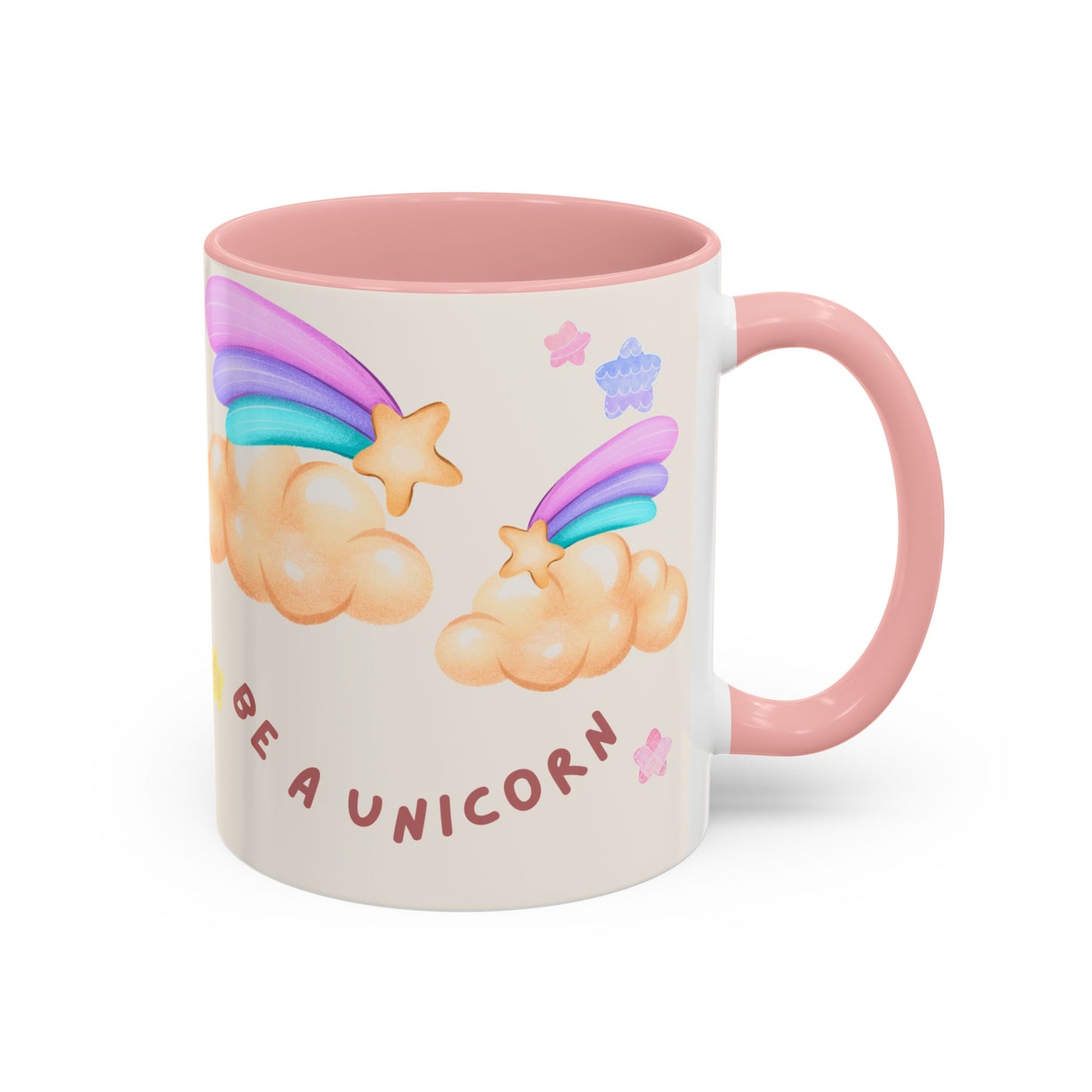 Normal is Boring, Be A Unicorn - Accent Coffee Mug (11, 15oz) - 11084
