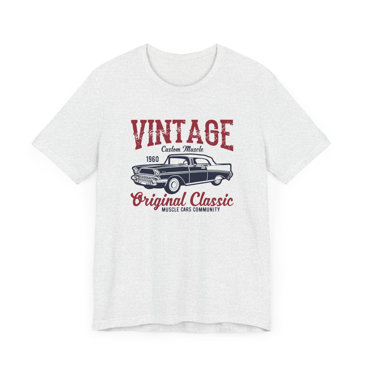 Vintage Custom Muscle, Original Classic - Unisex Jersey Short Sleeve Tee