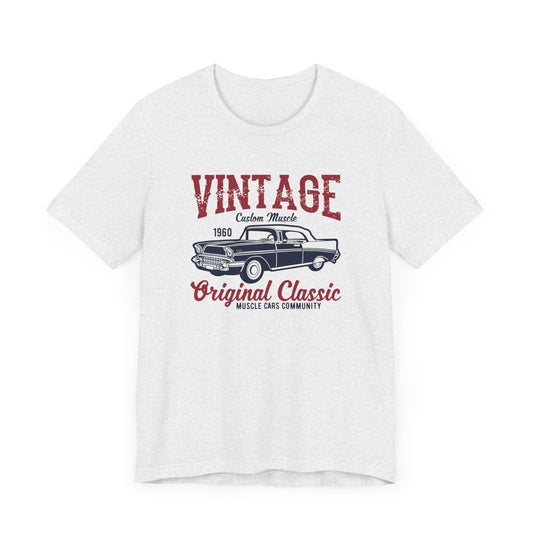 Vintage Custom Muscle, Original Classic - Unisex Jersey Short Sleeve Tee