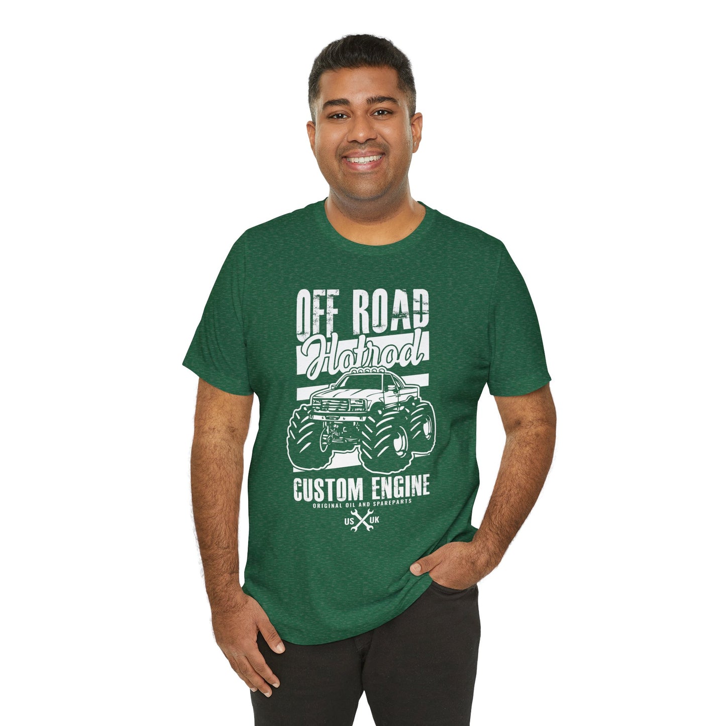 Off Road Hotrod, Custom Engine - Unisex Jersey Short Sleeve Tee - 13010
