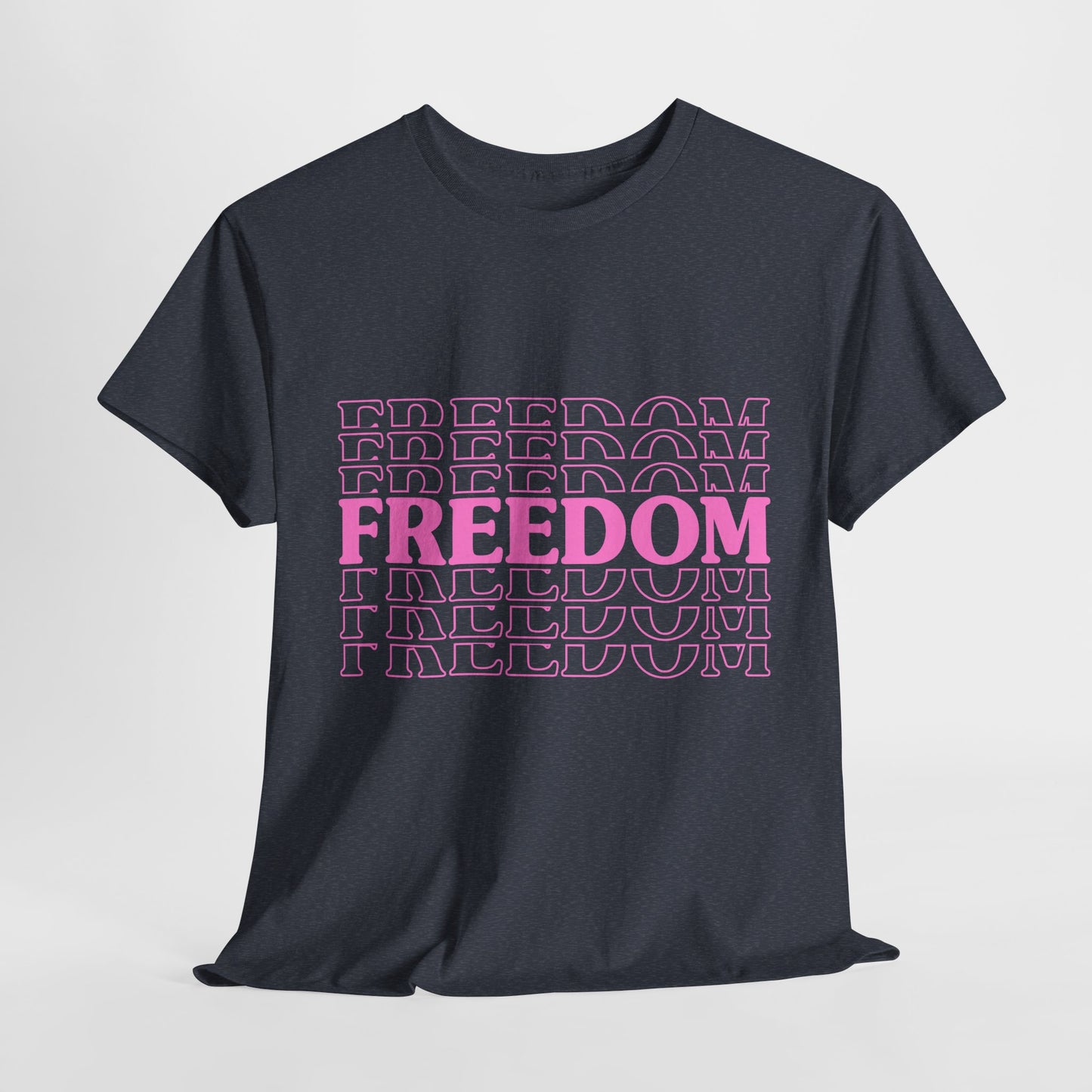 Bold Freedom Graphic Tee, Unisex Heavy Cotton Shirt, Casual Wear, Gift for Freedom Lovers, Statement T-Shirt, Everyday Essentials - 13518
