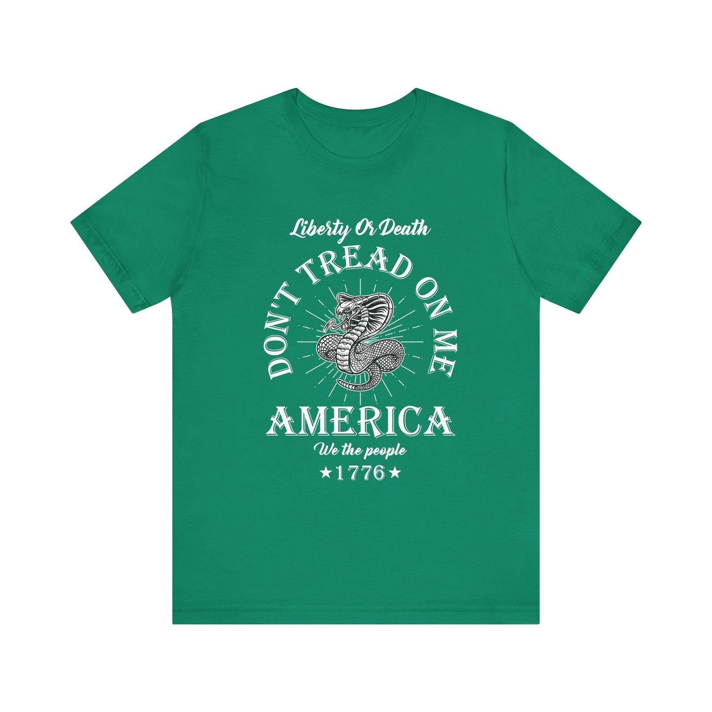 Don't Tread on Me Tee, Unisex Liberty & Death Shirt, Casual Gift, 4th of July Apparel, Patriot T-Shirt - 13656