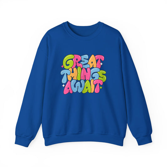 Great Things Awaits - Unisex Heavy Blend™ Crewneck Sweatshirt