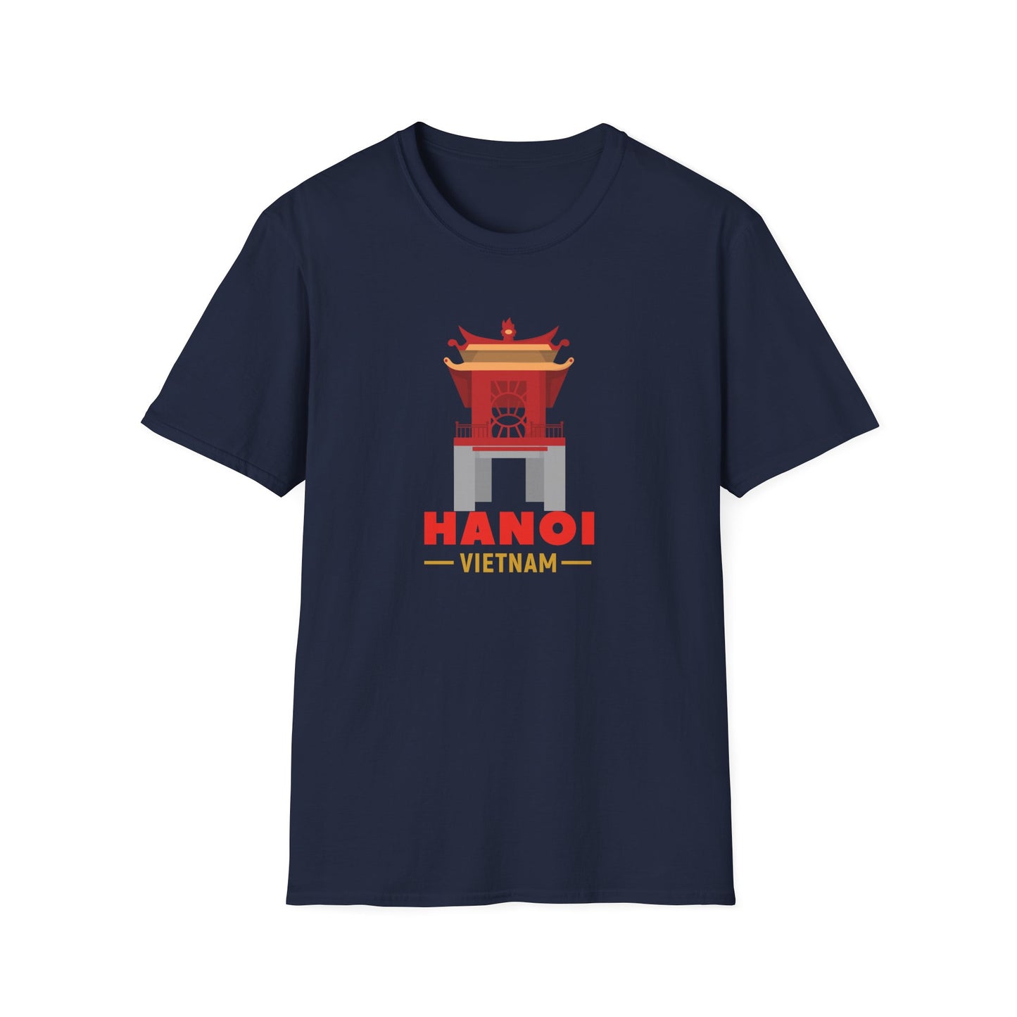 Hanoi Vietnam Graphic Unisex T-Shirt - Travel Souvenir Tee - 12264