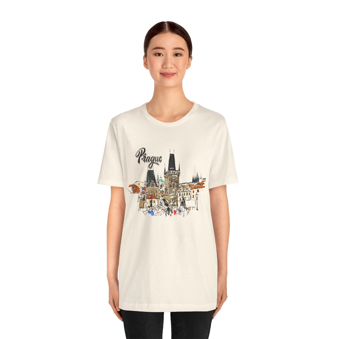 Prague Graphic Unisex Tee - Perfect Travel Souvenir - 12135