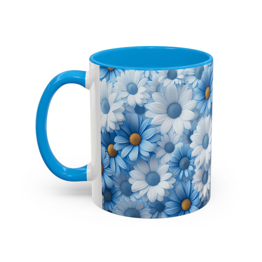 Peaceful Blue Blossoms - Colorful Mugs, 11oz - 10806