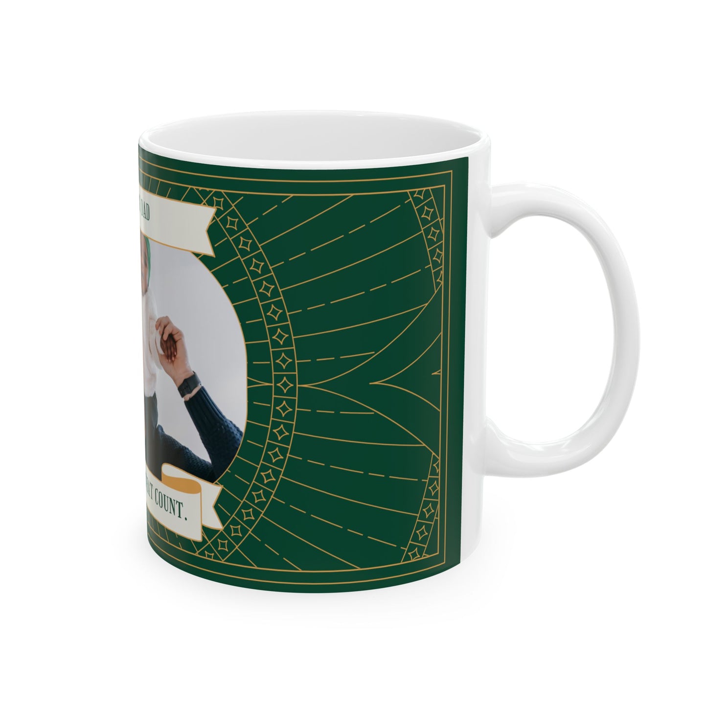 Ceramic Mug for Dad - You're My Dad in All the Ways That Count, Gift for Father's Day, Coffee Lover, Customizable Mug - 14061