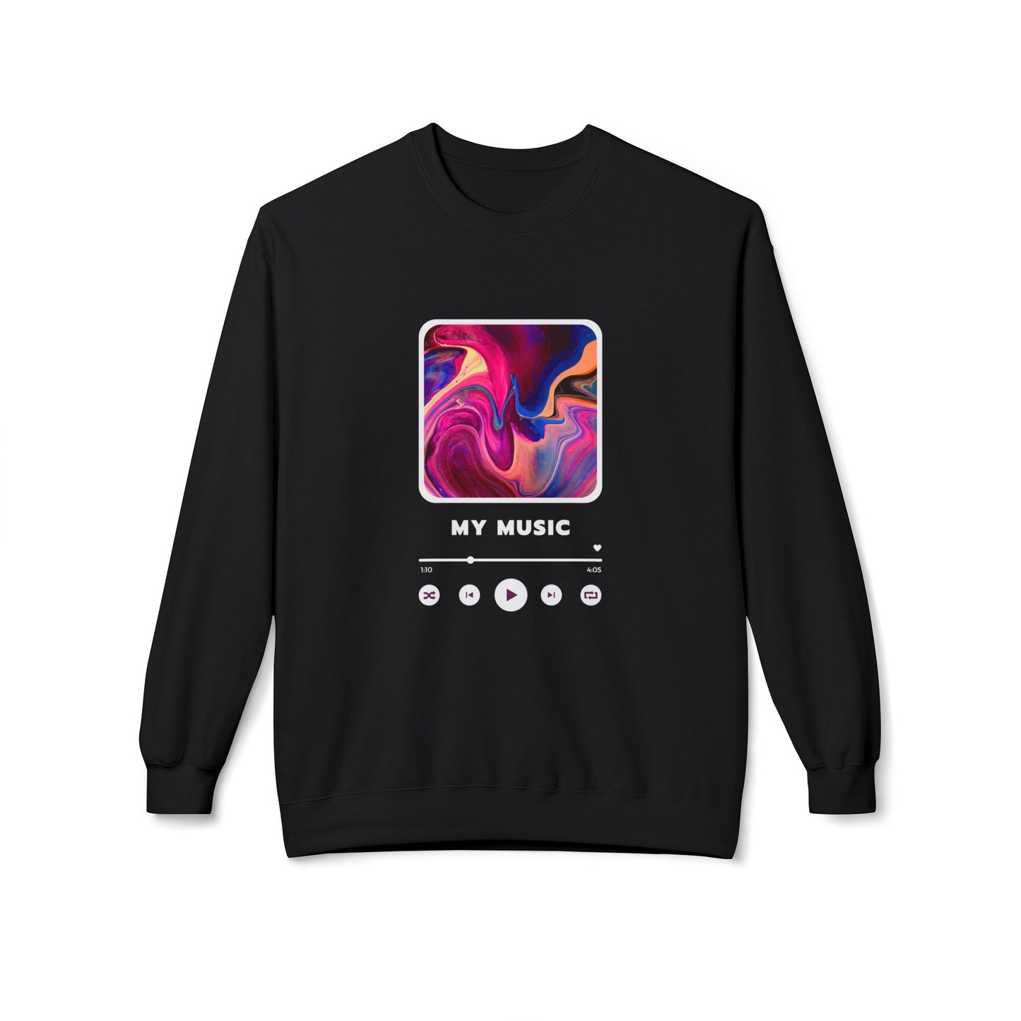 My Music - Unisex Midweight Softstyle Fleece Crewneck Sweatshirt - 11264