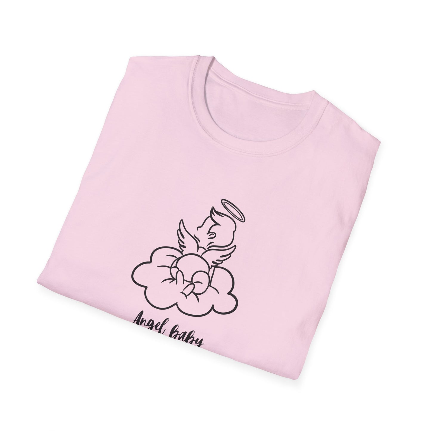 Angel Baby Momma Unisex Softstyle T-Shirt - Perfect for Mother's Day and Everyday Wear - 11828