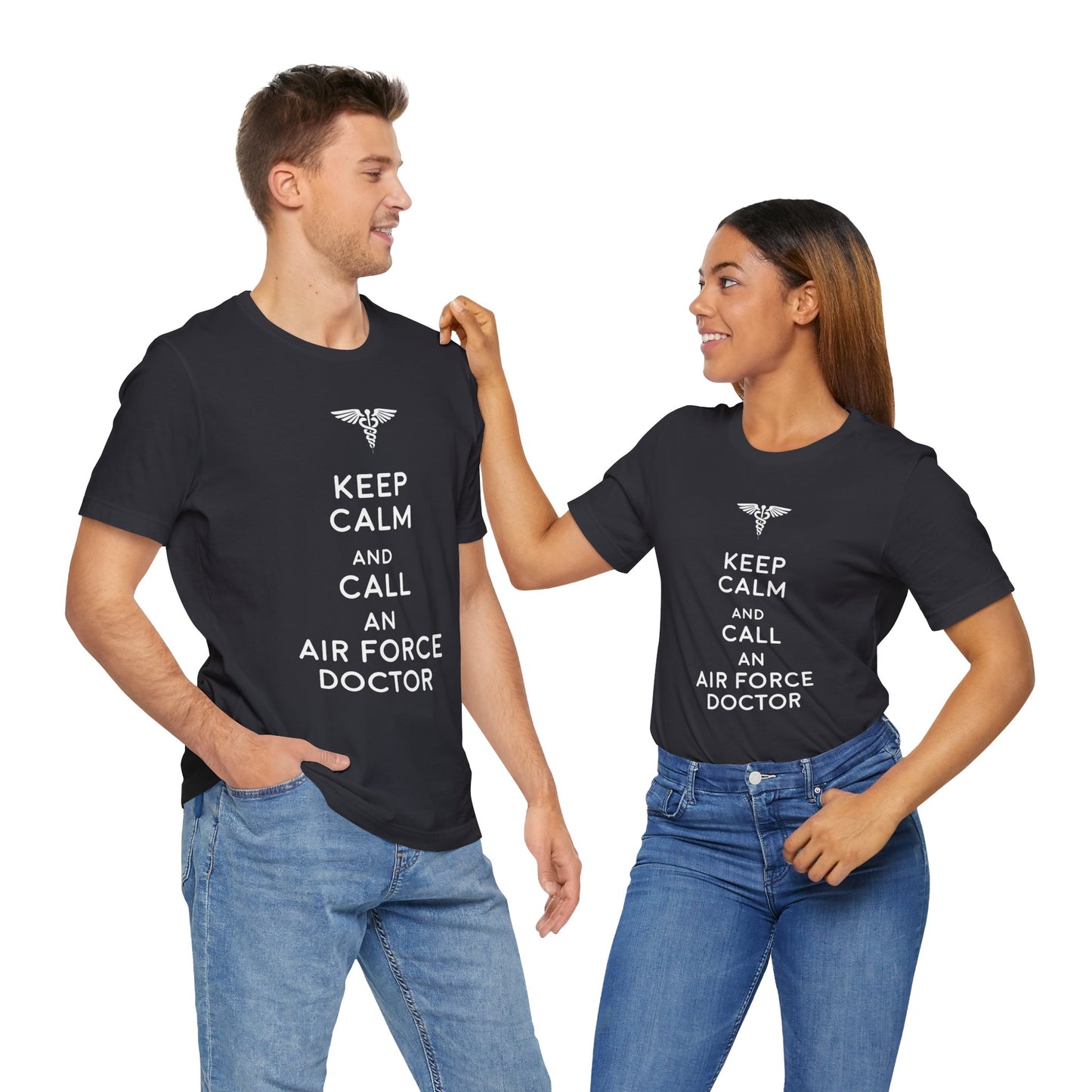 Doctor:  Keep Calm & Call An Airforce Doctor - Unisex Jersey Short Sleeve Tee - 13795