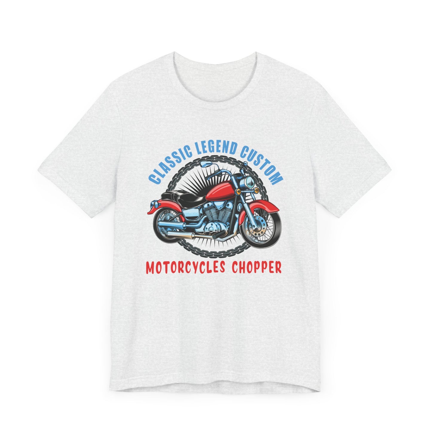 Classic Legend Custom, Motorcycle Chopper - Unisex Jersey Short Sleeve Tee